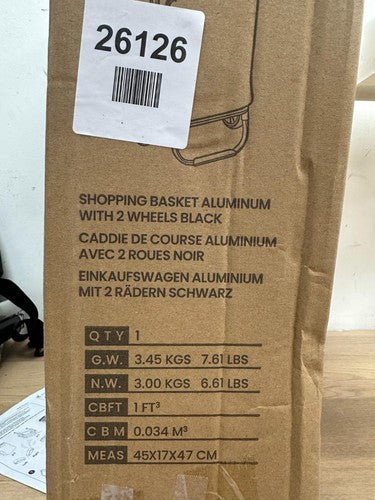 VOUNOT Folding Shopping Trolley, Aluminium Lightweight Shopping Cart — New (other) (photo 6)