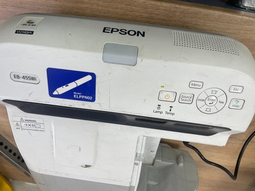 Epson EB-455Wi White Short Range Projector up to 94 Inch Screen size with Mount — Used (photo 7)