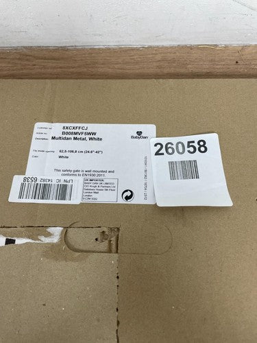 Baby Dan Multidan Extending Metal Safety Gate - White — New (other) (photo 3)