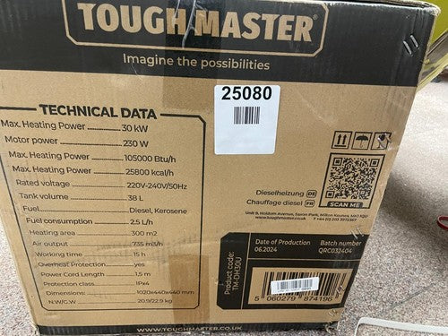 Tough Master TM-DH30U Diesel Space Heater — New (other) (photo 5)