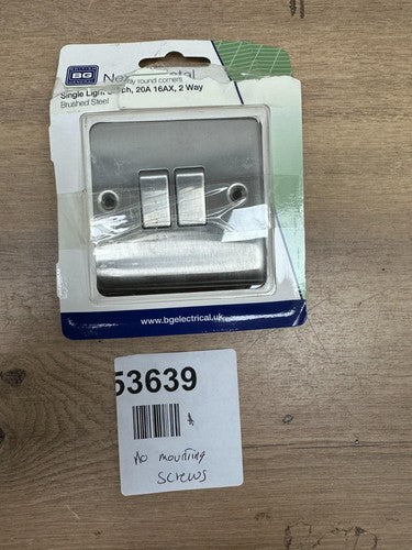 BG Black Nickel Switch 20A 16AX 2 way Single Light Switch Nexus Metal — Used (photo 2)