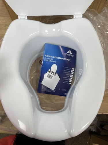 Mobiclinic Toilet Seat Raise | Bathroom Accessories | Toilet Seat Raise with Lid