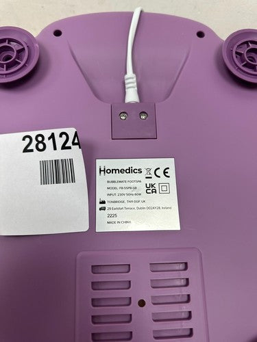 HoMedics Bubblemate Foot Spa and Massager Model FB-55PB-GB