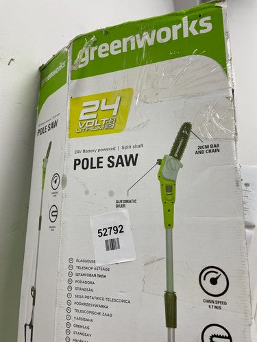 Greenworks Pole Saw with battery and charger — Used (photo 5)