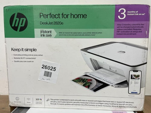 HP DeskJet 2820e A4 Colour Multifunction Inkjet Printer — New (other) (photo 4)