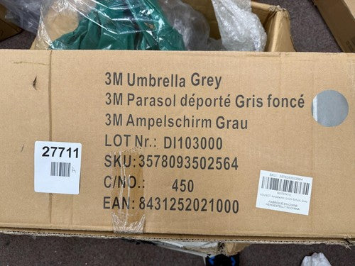 VOUNOT 3M Grey Cantilever Garden Parasol Banana Patio Umbrella — New (other) (photo 6)