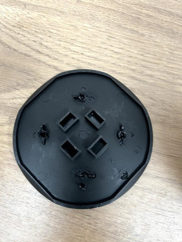 Vertikal retractable multi-plug connector, EU, Plastic and Aluminium 5009925 — New (other) (photo 2)
