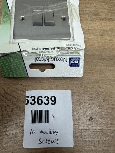 BG Black Nickel Switch 20A 16AX 2 way Single Light Switch Nexus Metal — Used (photo 3)