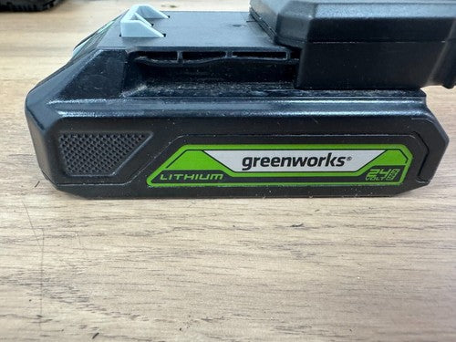 GreenWorks G24B2 Lithium-ion Battery Electric Tool and charger set of 2 — Used (photo 2)