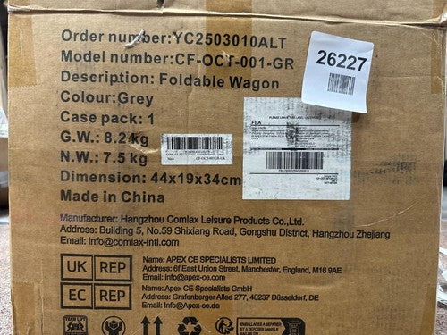 Comlax foldable wagon CF-OCT-001-GR — New (other) (photo 4)