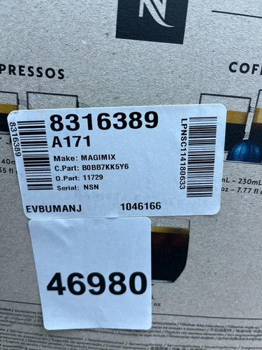 Nespresso Vertuo Pop Coffee Pod Machine by Magimix Liquorice 11729 - Black — New (other) (photo 6)