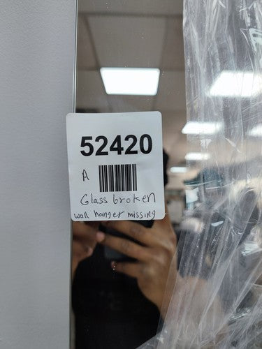 deal Standard Bathroom Mirror with Ambient Light and Anti-Steam 700mm H x 1000mm