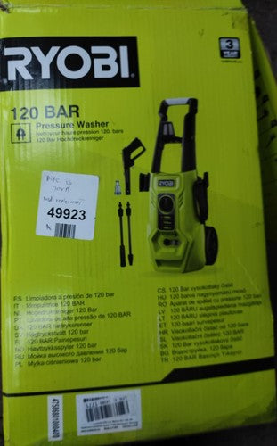 Ryobi RY130PWA 1600W 130bar Pressure Washer - Green — New (other) (photo 9)