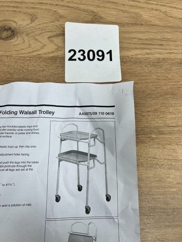 Mobility Aid, Folding Height Adjustable Walsall Trolley — New (other) (photo 7)