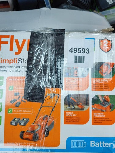 FLYMO SimpliStore 300Li Cordless Lawnmower 40V - Read Description