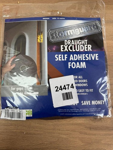 Extra thick rubber foam draught excluder weather proofing seal by Stormguard — New (other) (photo 4)