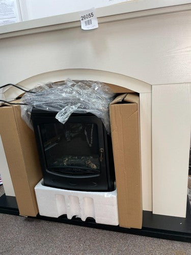 warmlite 1.85kwh newcastle cream arch front fireplace suite — New (other) (photo 4)
