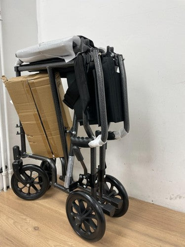 Drive DeVilbiss Steel Travel Chair WCS1T19SV 19 Inch Seat Width — New (other) (photo 2)
