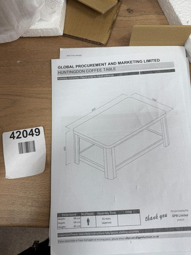 Huntingdon coffee table 90X54X45 cm — New (other) (photo 3)