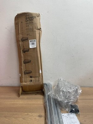 Nova 4 Tier Adjustable (180-300cm) Shower Caddy Silver — New (other) (photo 4)