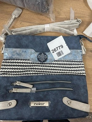 Rieker Cherish Women's Messenger Bag - Vegan Leather Blue — New (other) (photo 5)