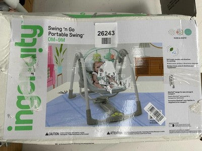 Ingenuity Swing 'n Go Hugs And Hoot Swing - Grey — New (other) (photo 2)