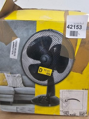 Zanussi 12" Inch, Lightweight, Portable Desk Fan, 3 Speed Settings, Wide-Angled — New (other) (photo 3)