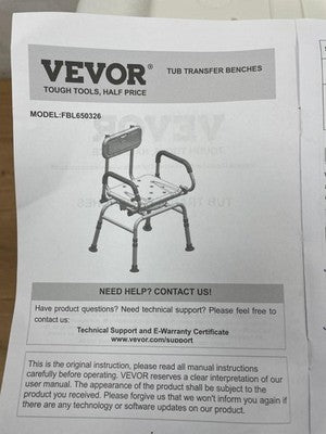 VEVOR Swivel Shower Chair 360 Degree FBL650326 — New (other) (photo 5)