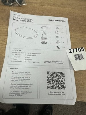 Euroshowers V20 Square Toilet Seat — New (other) (photo 7)