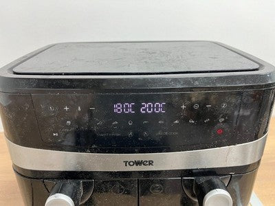 Tower Vortx 9L Dual Basket Air Fryer - Black (T17088) — Used (photo 2)