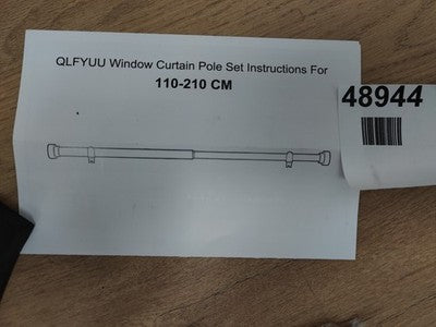 Qlfyuu Extendable Tension Rod 110-210CM, Heavy Duty Curtain Pole, No Drill — New (other) (photo 5)