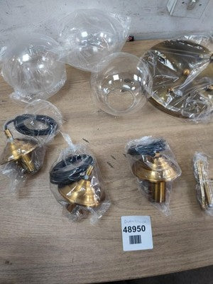 Global Industrial Retro Loft 3 Way Pendant — New (other) (photo 5)
