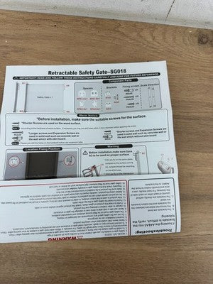 Retractable Baby Gate Safety Guard Folding Pet Dog Toddler Stair Gates Isolation — New (other) (photo 5)