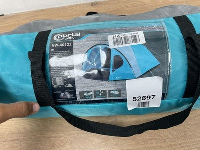 Portal 3-4 Man Tent with Porch, Camping for 3 to 4 Persons Blue — Used (photo 3)