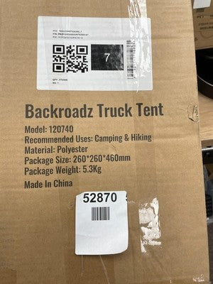 vevor backroadz truck tent 120740 — Used (photo 3)
