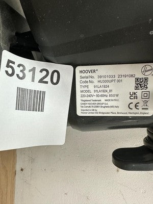 Hoover Upright 300 Vacuum Cleaner HU300UPT Pets Lightweight Steerable - Blue — Used (photo 3)