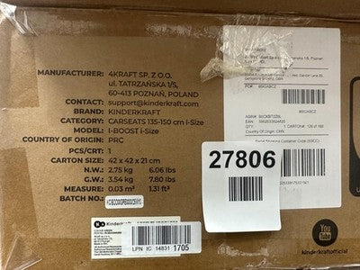 Kinderkraft I-Boost Booster Isofix Car Seat i-Size R129 135-150cm — New (other) (photo 9)