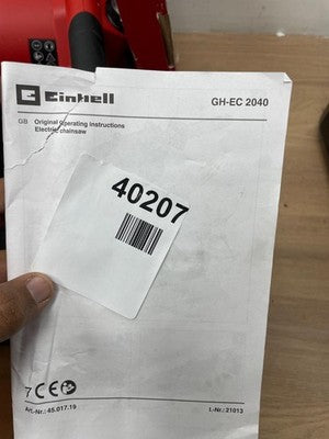 Einhell GH-EC 2040 2000W Tooless Electric Chainsaw — New (other) (photo 3)