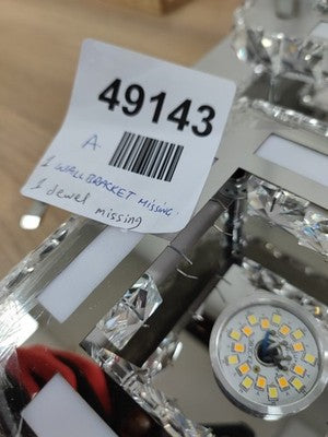 2 Pc Mini Chandalier Chrystal Ceiling Light Fixture LED - Read Description — New (other) (photo 5)