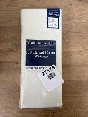 Julian Charles Super King Fitted Sheet Standard - Grey, Microfibre — New (other) (photo 4)