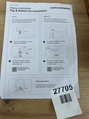 Euroshowers V20 Square Toilet Seat — New (other) (photo 8)