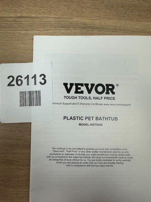 vevor plastic pet bath tub HGT0056 — New (other) (photo 2)