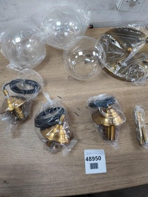 Global Industrial Retro Loft 3 Way Pendant — New (other) (photo 6)