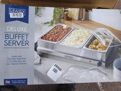 LEWIS'S Electric Buffet Server - Hotplate Food Warmer - Removable Sections — New (other) (photo 4)