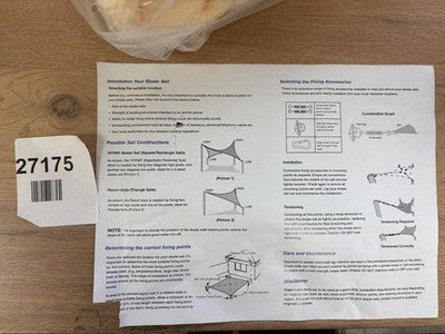 Swift Sunshade Sail Triangle Waterproof — New (other) (photo 3)