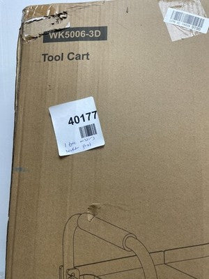 KINGRACK 3 Tier Rolling Tool Cart with Ergonomic Handle, Heavy Duty Foldable — New (other) (photo 5)