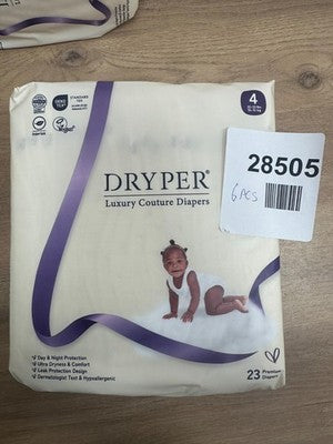 Baby Nappies DRYPER Size 4 (10-15kg), Ultra-Thin Soft Hypoallergenic Nappies for — New (other) (photo 2)