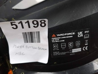 Yard Force ‎LM G37A 40V Cordless Lawnmower — Used (photo 8)