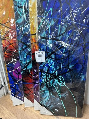Wieco Art Large Modern 5 Panels Hand Painted Gallery — New (other) (photo 3)