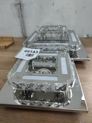 2 Pc Mini Chandalier Chrystal Ceiling Light Fixture LED - Read Description — New (other) (photo 6)